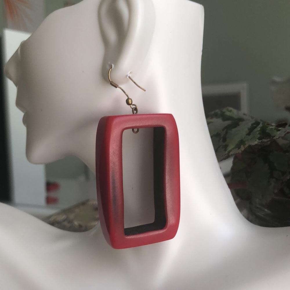 Handmade Red earrings